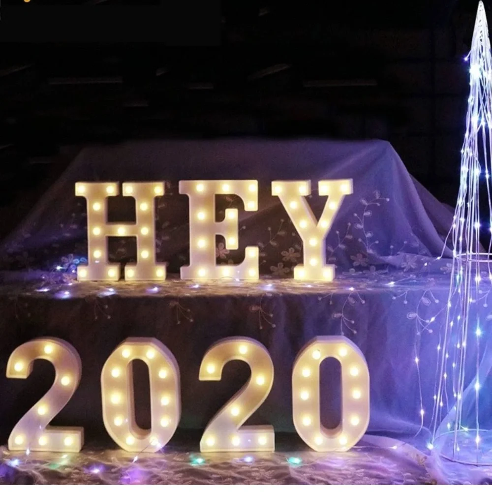 LED Light Up Letter 'H' - White